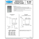 Bobrick B-165-1824 (18 x 24) Channel-Frame Mirror 18" x 24"