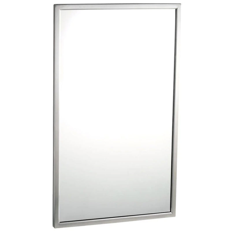 Bobrick B-2908-2436  (24x36) Tempered Glass Welded-Frame Mirror (24" x 36")