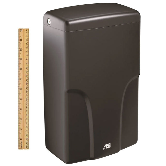 ASI 0196-1-41 TURBO-Pro - Automatic High Speed Hand Dryer (120V) HEPA Filter, Matte Black, Surface Mounted ADA