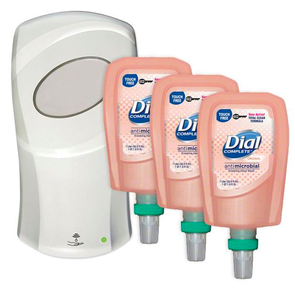 Dial fit universal touch free refills hot sale