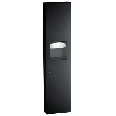 Bobrick 380349.MBLK Matte Black Towel And Waste-Surface Mounted