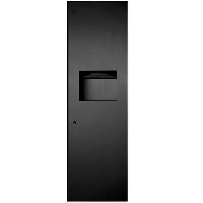 Bobrick 39003.mblk Matte Black Towel Disp And Waste Receptacle