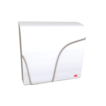 ASI 0165 Profile Compact Dryer, Universal Voltage: 110-240 VAC, Surface Mounted – White