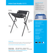 Koala Kare Infant Seat Kradle (Black) Infant Seat Kradle - KB115-02