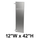 Bradley S472-12C Commercial Urinal Privacy Screen, 12"W x 42"H, Stainless Steel - TotalRestroom.com