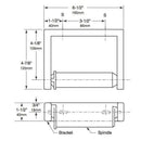 Bobrick B-2730 Commercial Toilet Paper Dispenser, Surface-Mounted, Aluminum w/ Satin Finish - TotalRestroom.com