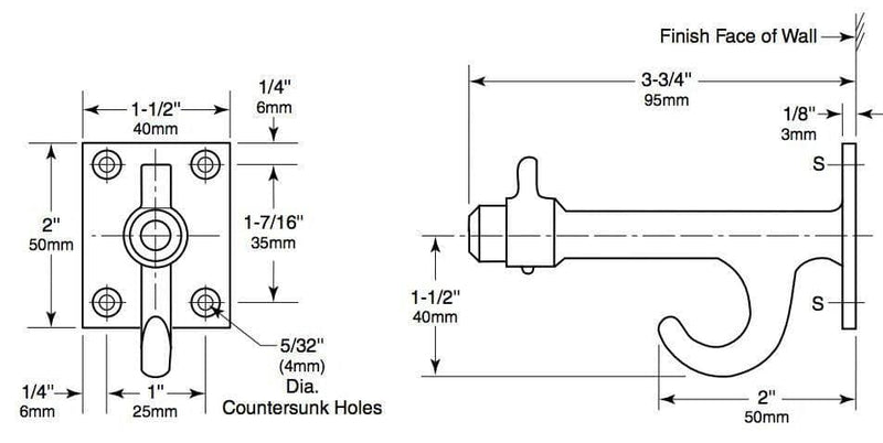 Bobrick B-212 Commercial Clothes & Robe Hook and Bumper, Aluminum - TotalRestroom.com