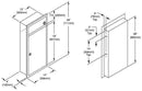 Bradley 3251-00 Commercial Restroom Waste Receptacle, 12 Gallon, Recessed-Mounted, 12-1/2" W x 26-1/2" H, 4" D, Stainless Steel - TotalRestroom.com